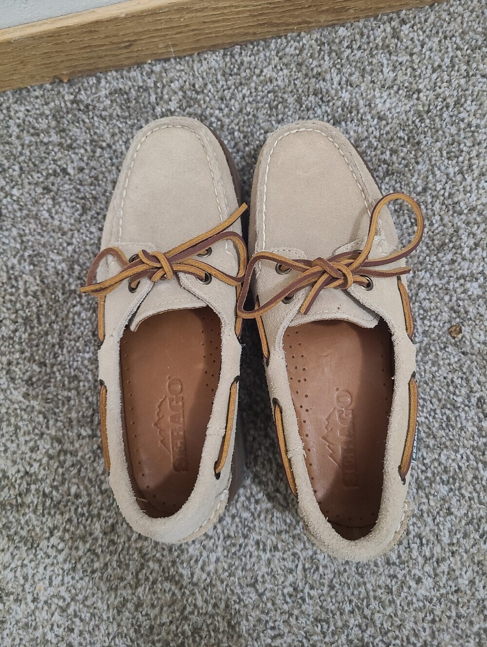 NWOT Sebago Ranger Suede Leather Boat Shoes Lug Sole Tie Gorpcore Loafers - Picture 2 of 5